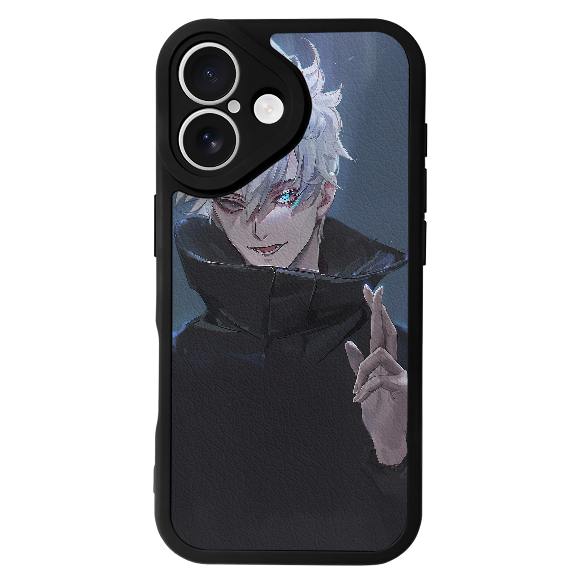 （画像用） 呪術廻戦 Jujutsu Kaisen 【iPhone 16シリーズ対応】シリコンスマホケース（レザー調） 材質：シリコン